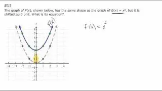 12 vertical shift of a parabola