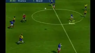 Gameplay FIFA 2001 Brasil vs França - Brazil Vs France - Playstation 1 -PS1