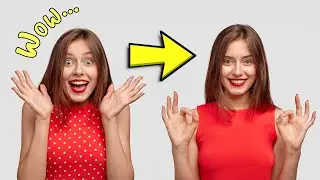 Remove patterns from clothes in Photoshop | photoshop Tutorial 💃