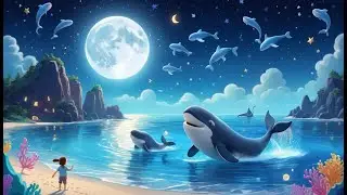Whales Go Dancing Under the Moon! | Magical Ocean Song for Kids | Fun Whale Adventure Rhyme