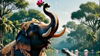 Gajendra Moksham | Retold through cinematic AI | Vishnu divine grace | 