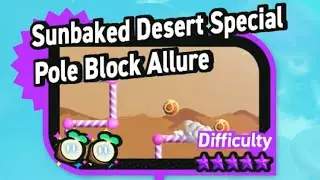 Pole Block Allure Sunbaked Desert Special 100% All Coins and Wonder Seeds Super Mario Bros Wonder