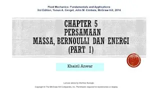 PERSAMAAN MASSA, BERNOULLI, DAN ENERGI PART 1