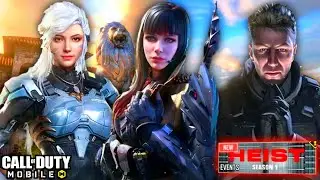 Season 1:Heist Battle Pass, Rank Rewards, Mythic Skin, Free Characters & More! Cod Mobile!