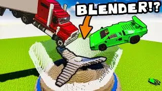 ❄️ WRZUCAM AUTA DO OGROMNEGO BLENDERA!? | Teardown |