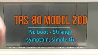 TRS 80 Model 200: No boot - Strange symptom, Simple fix. Bonus AA battery contact repair