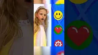 Like Nastya gets heart lollipops #nastya #funny #kids #heart #games #shorts #new
