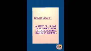FINITE GROUP AND INFINITE GROUP