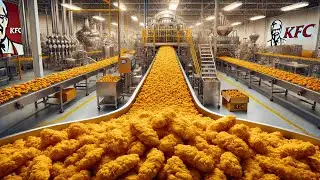 The Secret Behind KFC&rsquo;s Crispy Tenders: How They're Made in the Factory!
