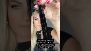 @Fenty Beauty my new HELLA THICC VOLUMIZING MASCARA N01 CUZ I&rsquo;M BLACK love it 😍 #approved #makeup