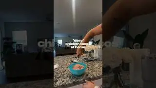 easy chicken tacos at home 🌮🤍