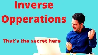 Use inverse operations for variables