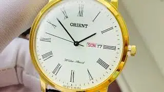 [HTWATCH] ORIENT DRESS WATCH - SIZE 40 - CAPITAL GOLD - LEATHER - FUG1R007W6