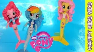 My Little Pony Pool Party Swimming with MERMAIDS