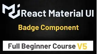 Material UI In React Tutorial #13 Badge Component | Material UI V5 Urdu/Hindi