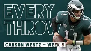 Carson Wentz vs. New York Jets (Week 5, 2019) - Every Throw