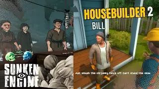 CONSTRUINDO E EXPLORANDO PROFUNDEZAS: HOUSEBUILDER 2 + SUNKEN ENGINE.  #housebuilder2  #sunkenengine