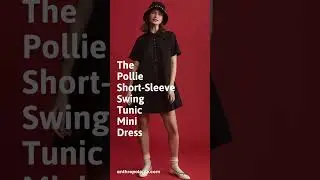 The Pollie Short Sleeve Swing Tunic Mini Dress BLACK #anthropologie #shorts