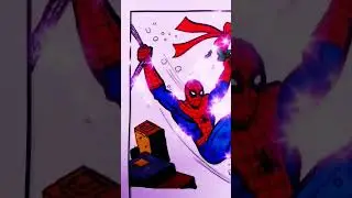 Spiderman Christmas coloring pages #colorgoart #art #superheroes #spiderman #speedcoloring #marvel