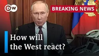 Western nations announce first reactions to Russia's invasion of Ukraine | DW News