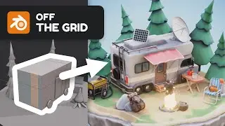 Off The Grid in Blender and Substance Painter - 3D Modeling Timelapse