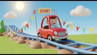 Ding Ding! It&rsquo;s a Bumpy Ride! | Fun Vehicle Rhyme for Kids | Nursery Rhymes & Songs for Children