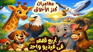 🌟 أربع قصص أطفال هادفة قبل النوم 💤 | الشجاعة 🤍 الوفاء 🐾 حب الوطن 🕊️ ومواجهة الخوف 💪 | رسوم متحركة