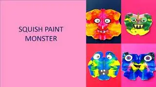 Book-The Color Monster-Art-Squish Paint Monster