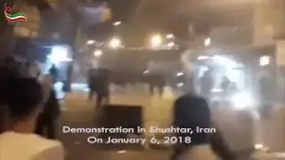 Protest and hit and runs in Shushtar, Iran   Jan  6, 2018
