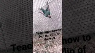 teaching u guys how to do a backflip off an wall 🤯🤯