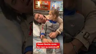 Babam İkea&rsquo;da uyudu💤Ben nasıl mı kaldırdım🤣 #shorts #komedi #viral #tiktok #keşfet #komik #babakız
