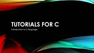 Introduction to C language