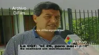 Victor De Gennaro paro nacional decreto de Menem flexibilizacion laboral 1996