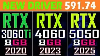RTX 3060Ti vs RTX 4060 vs RTX 5050 || PC GAMES TEST ||