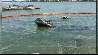 Two passengers escape boat fire on Moses Lake