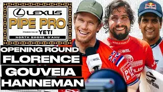 John John Florence, Ian Gouveia, Eli Hanneman | Lexus Pipe Pro pres by YETI 2025 - Day 1