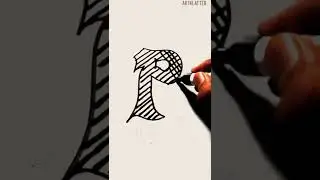 @art4latter P - Latter How To Draw P latter in design | #art4latter #platters #fitoorsong #drawing