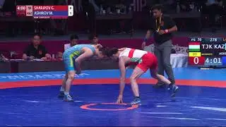 1/4 FS - 70 kg: G. SHARIPOV (TJK) v. M. ASHIROV (KAZ)