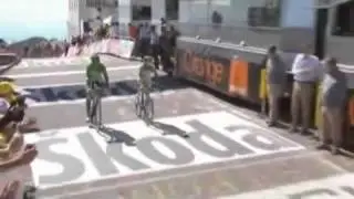 Hushovd vs Cavendish on mount ventoux