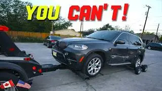 IDIOT HIT TWO CARS WHILE RUNNING FROM A TOW TRUCK