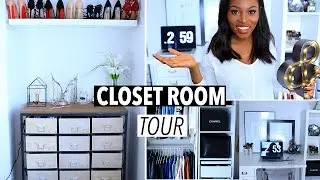 UPDATED CLOSET ROOM TOUR| MAKEUP, SHOES & CLOSET COLLECTION
