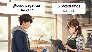 Learn How to Pay by Card at a Caf&eacute; | Spanish for Beginners (Easy Dialogues)