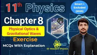 Exercise MCQs Chapter 8 | 1st Year Physics | Class 11 Physics | Physical Optics & GWs | PTB | ALP