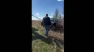 #Marine vet . skid steer pulls out stuck party truck . #git er done #country #party