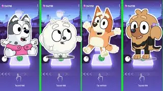 Bingo Bluey Butterfly Vs Pom Pom Bluey? Freeze Dance Brain Break | The Breng Tiles Hop