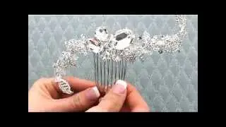 Dramatic Rhinestone Hair Comb by Hair Comes the Bride