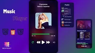 How to make Music Player using HTML | CSS | JavaScript