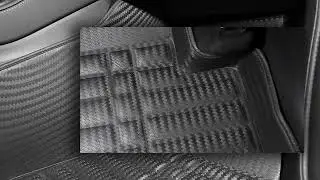 People Are Obsessed With Tesla Model Y Floor Mats Extreme Coverage Bamboo Braided Stripe!