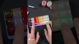 Silent ASMR: Miniature Slime Keyboard Creation &ndash; Keys Press, Pull & Pop Sounds