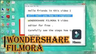 How to register WONDERSHARE FILMORA 9 / FREE / NO BAN / LICENSED KEY